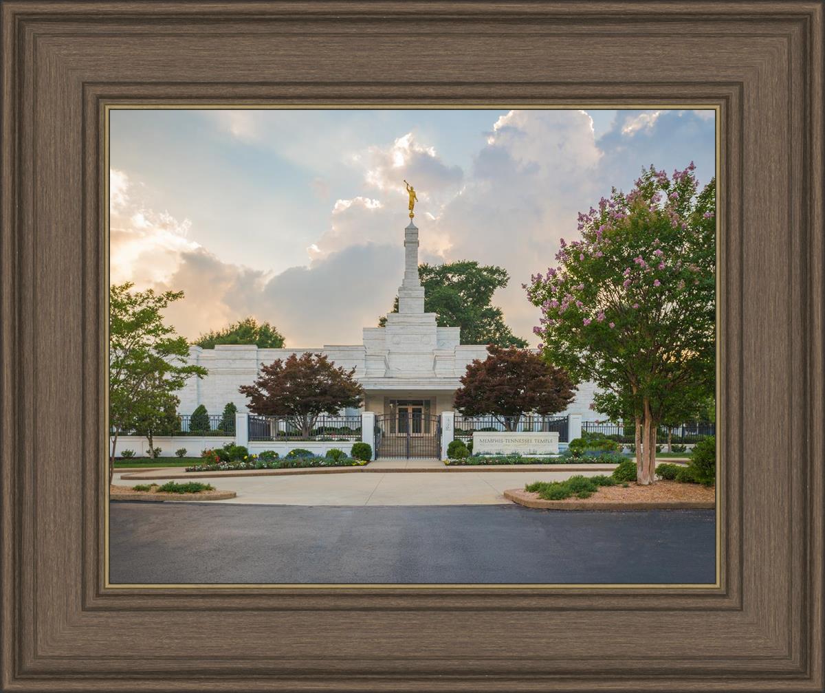 Memphis Temple Glorious Sunset