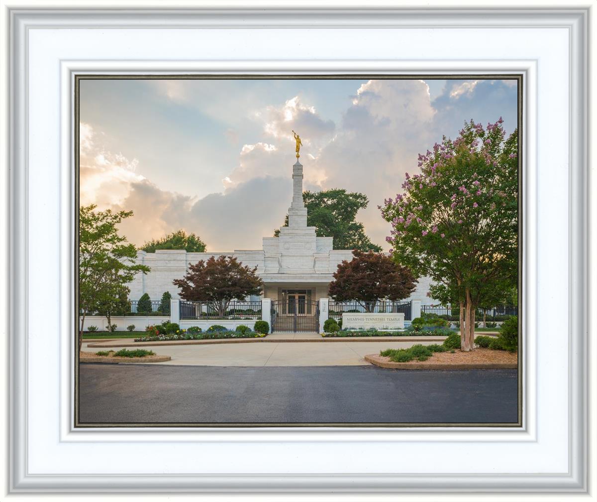 Memphis Temple Glorious Sunset