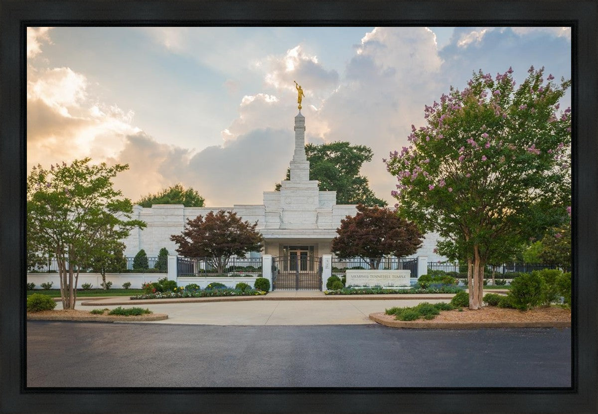 Memphis Temple Glorious Sunset Gallery Wrap