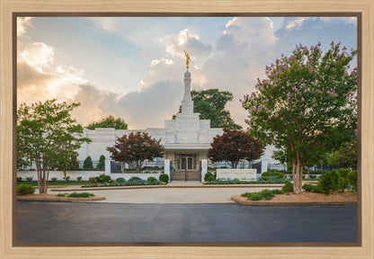 Memphis Temple Glorious Sunset