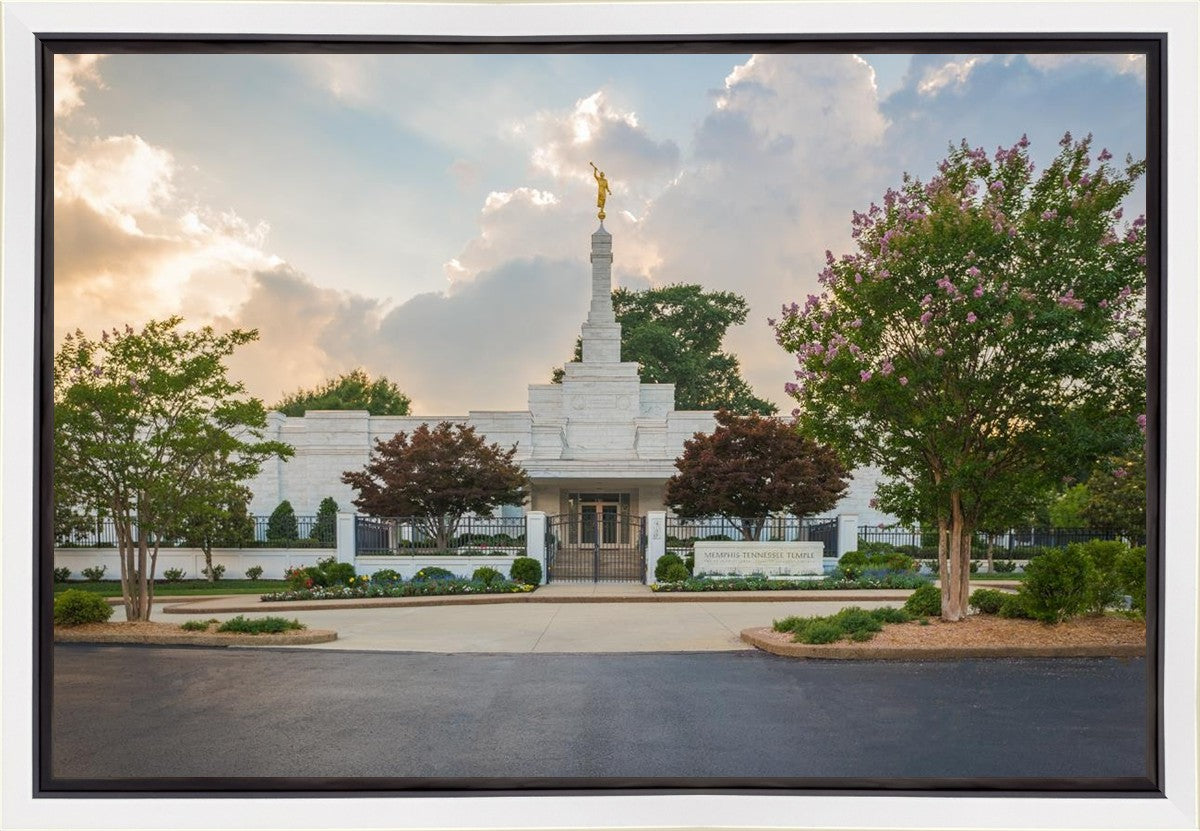 Memphis Temple Glorious Sunset Gallery Wrap