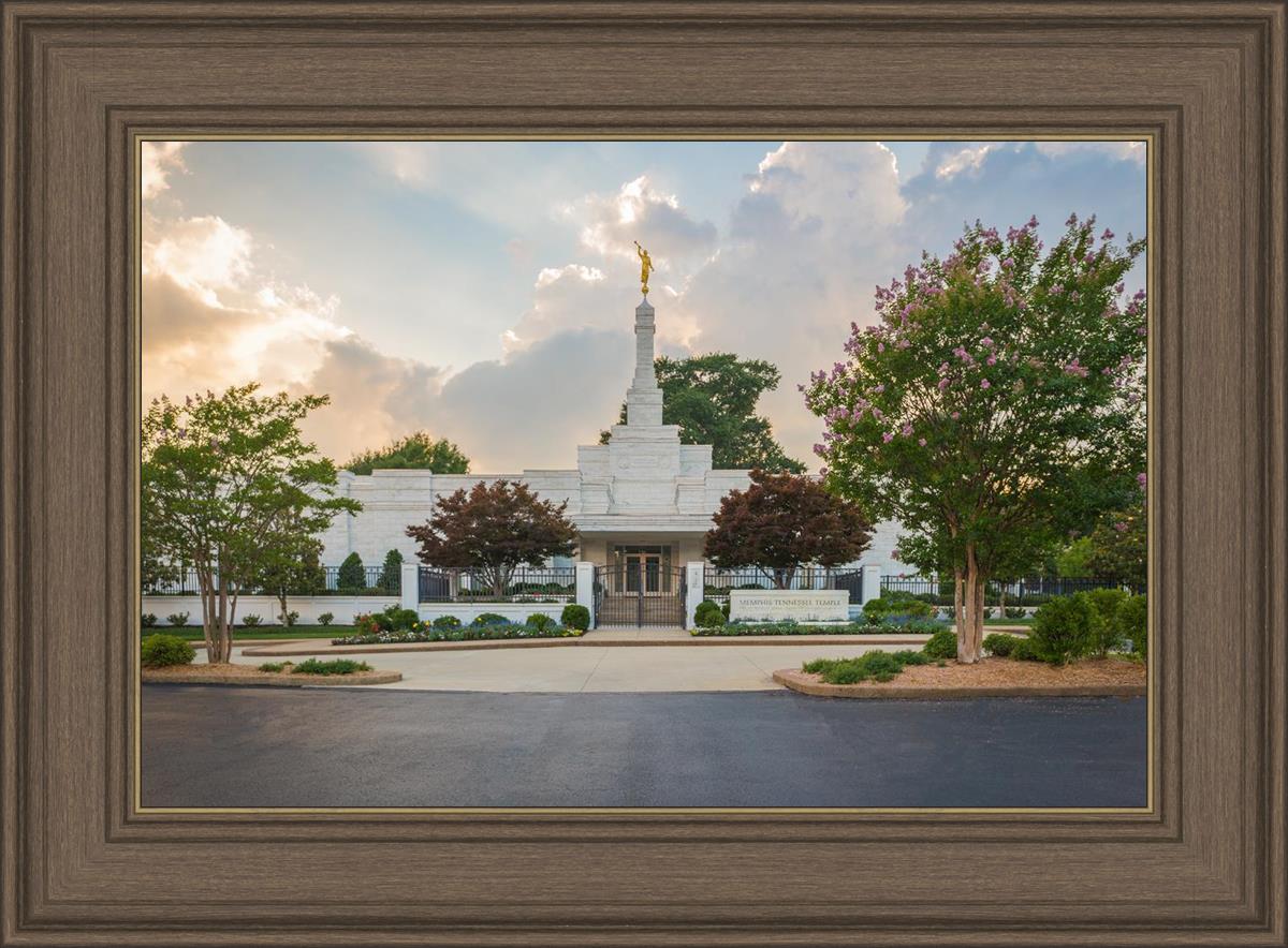Memphis Temple Glorious Sunset