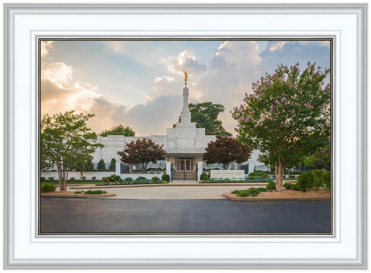 Memphis Temple Glorious Sunset