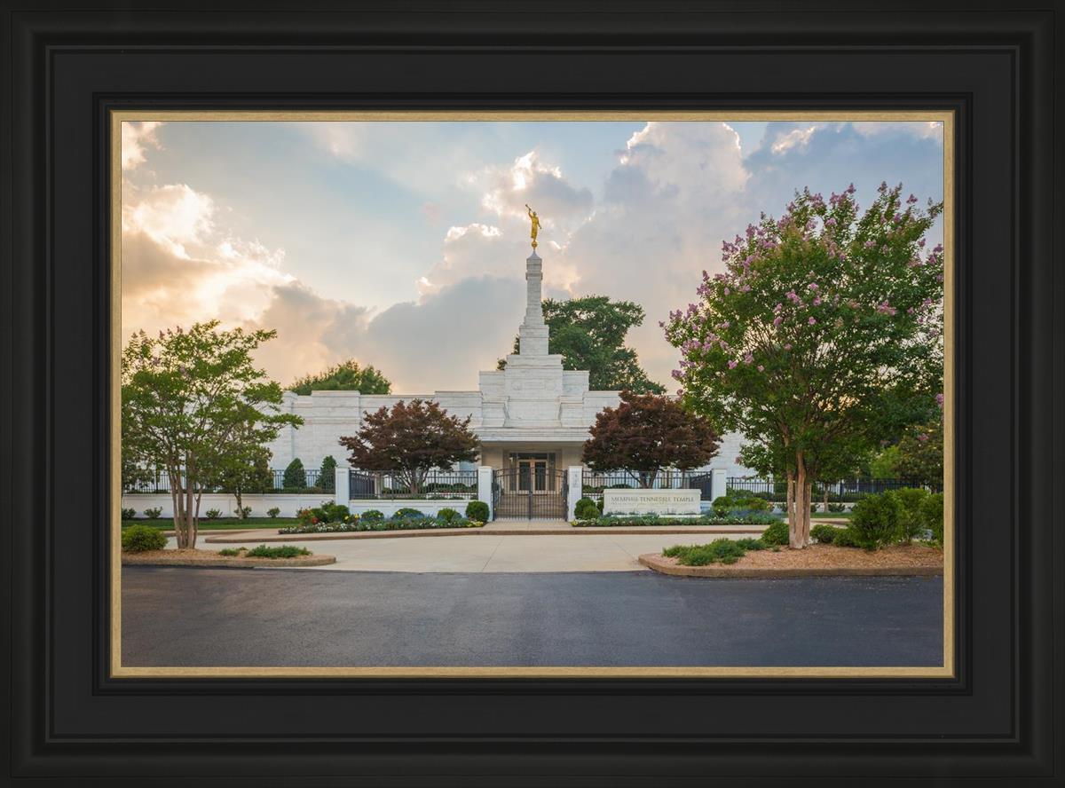 Memphis Temple Glorious Sunset