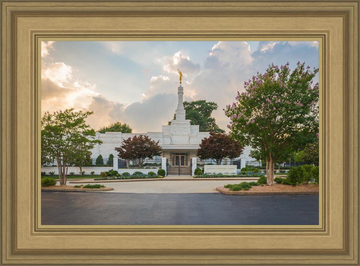 Memphis Temple Glorious Sunset