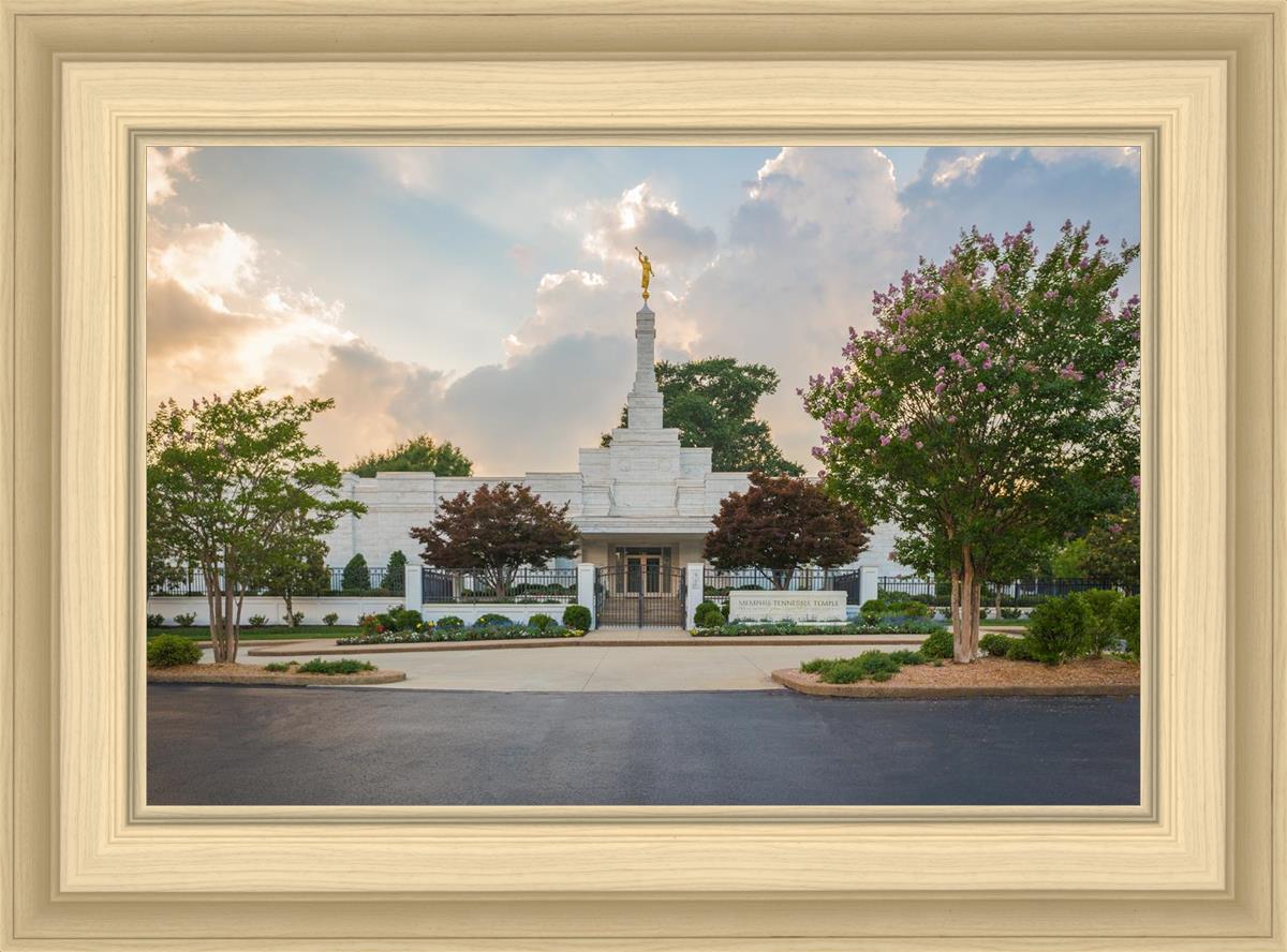 Memphis Temple Glorious Sunset