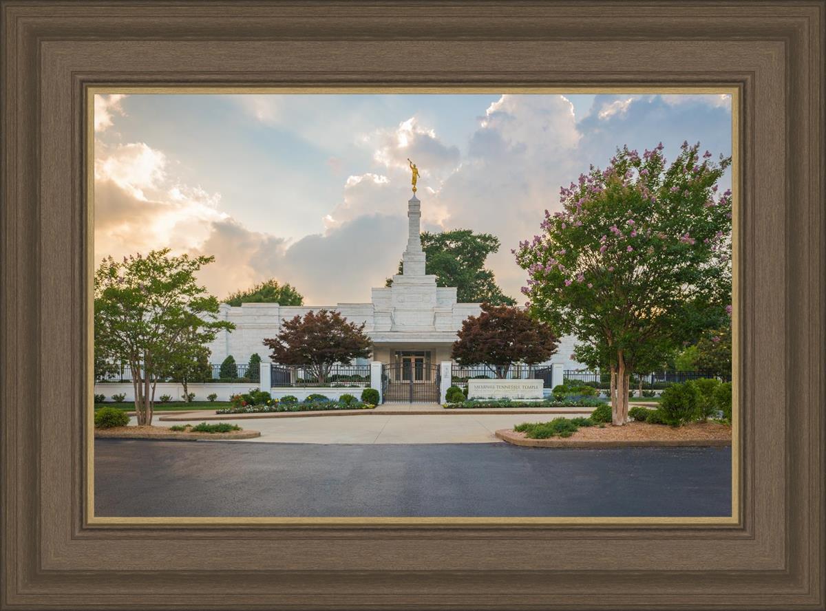 Memphis Temple Glorious Sunset