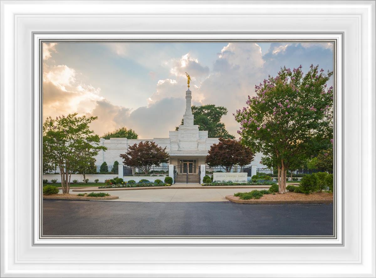 Memphis Temple Glorious Sunset