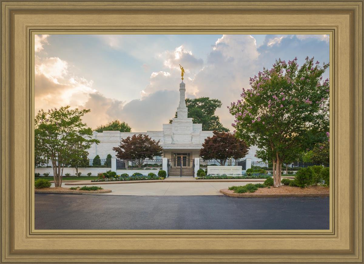 Memphis Temple Glorious Sunset