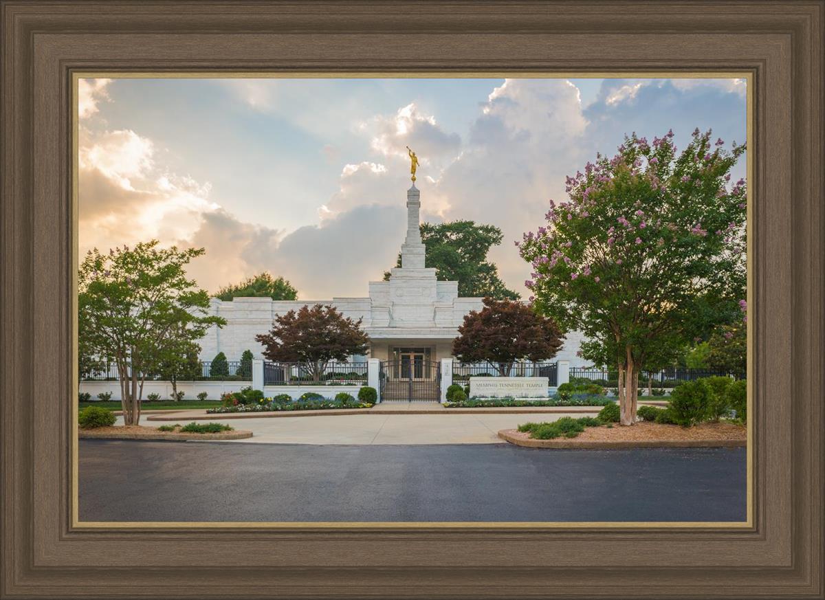 Memphis Temple Glorious Sunset