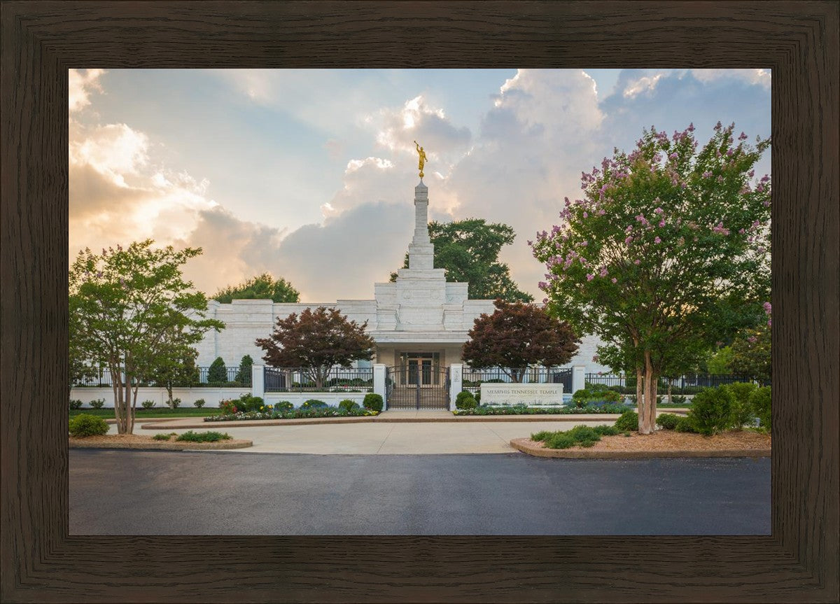 Memphis Temple Glorious Sunset