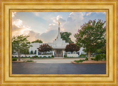 Memphis Temple Glorious Sunset