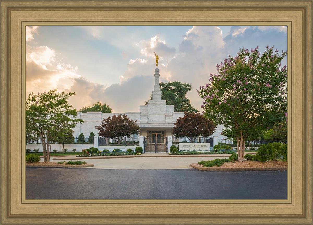Memphis Temple Glorious Sunset