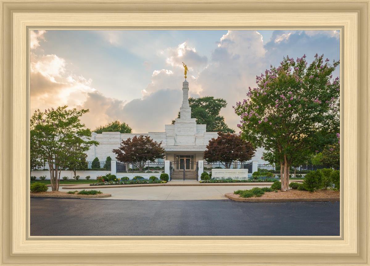 Memphis Temple Glorious Sunset