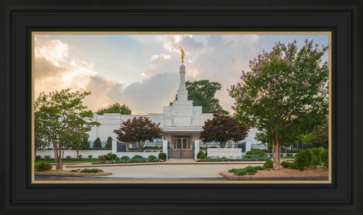 Memphis Temple Glorious Sunset