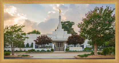 Memphis Temple Glorious Sunset