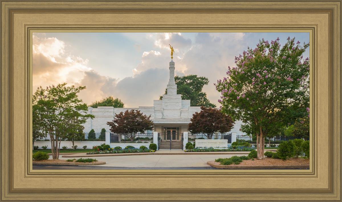 Memphis Temple Glorious Sunset