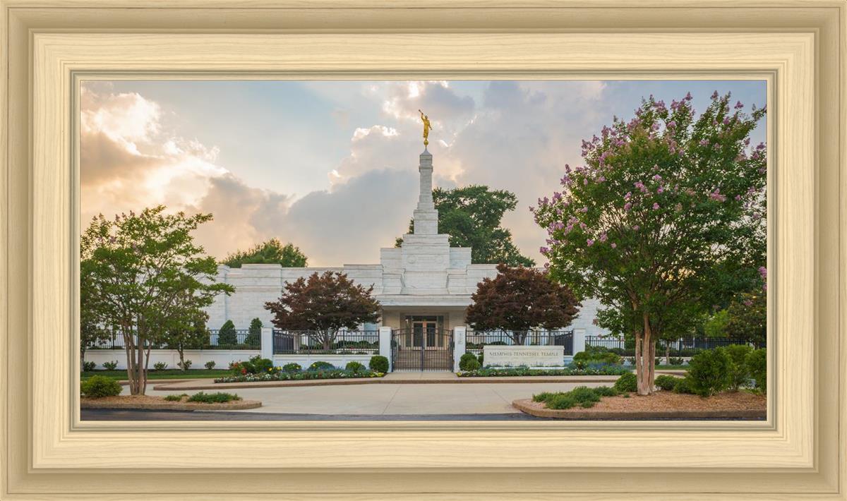 Memphis Temple Glorious Sunset