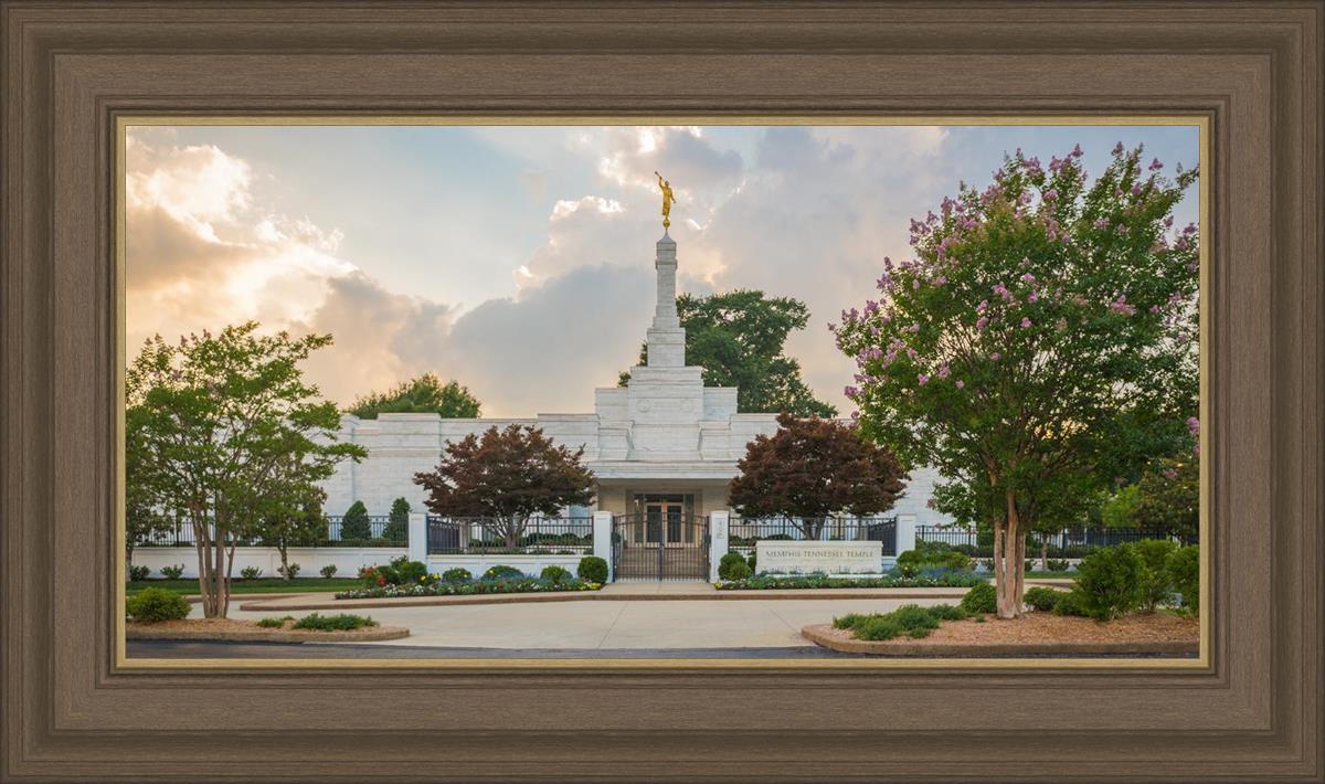 Memphis Temple Glorious Sunset