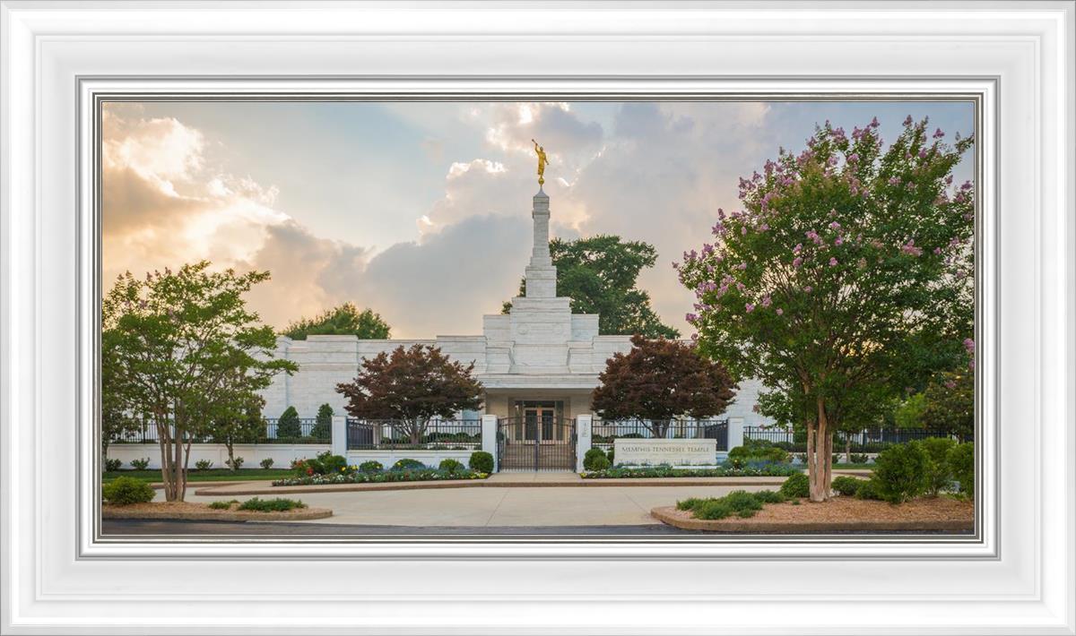 Memphis Temple Glorious Sunset