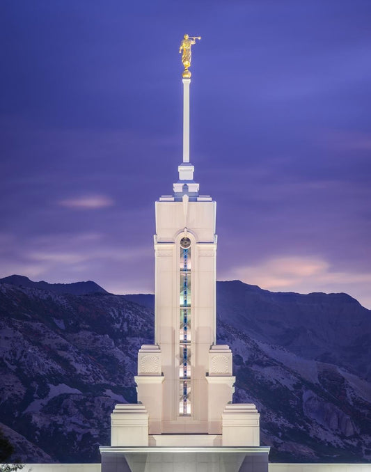 Mount Timpanogos Purple Mountains Gallery Wrap