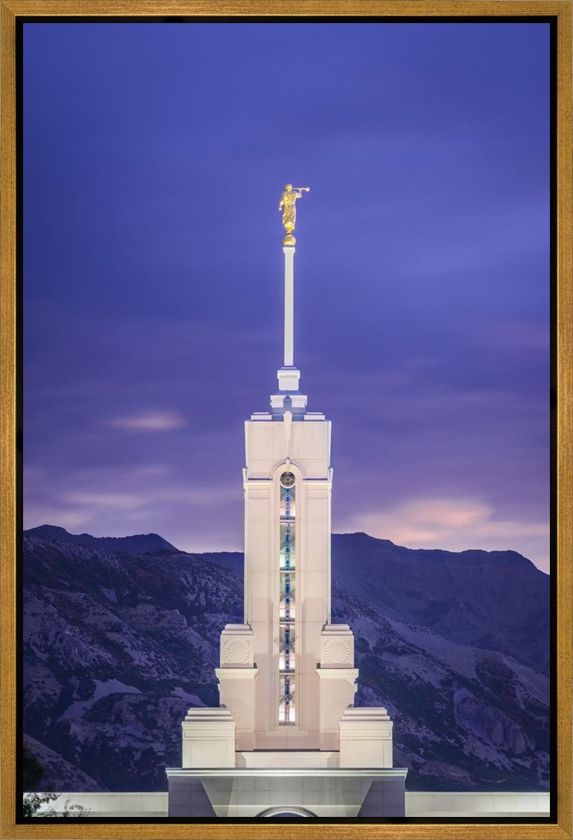 Mount Timpanogos Purple Mountains Gallery Wrap