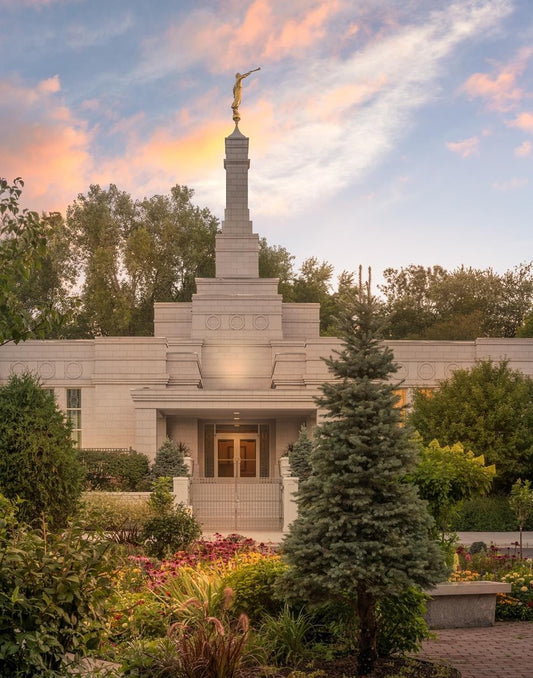 St. Paul Sacred Garden Sunset Gallery Wrap