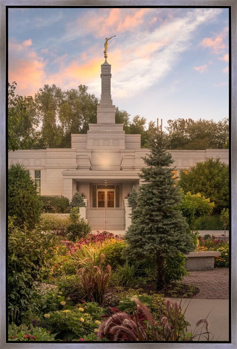 St. Paul Sacred Garden Sunset Gallery Wrap