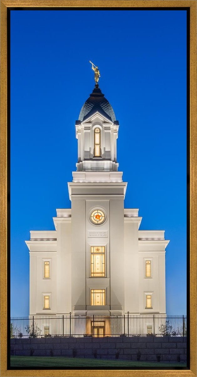 Cedar City Temple Blue Hour Gallery Wrap