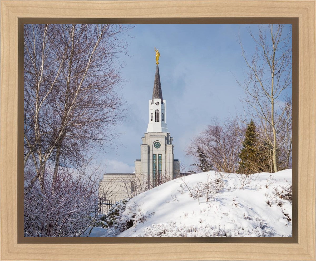 Boston Morning Snow Horizontal Gallery Wrap