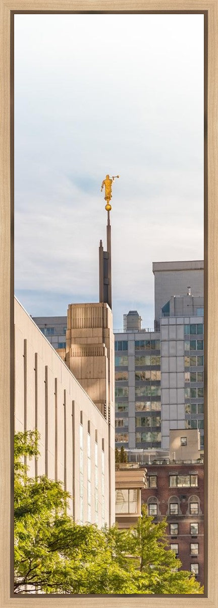 Manhattan Golden Vertical Gallery Wrap