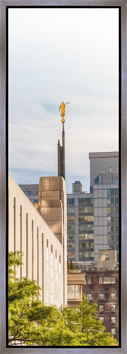 Manhattan Golden Vertical Gallery Wrap