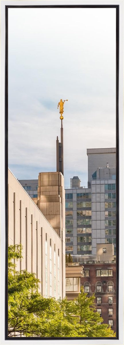 Manhattan Golden Vertical Gallery Wrap