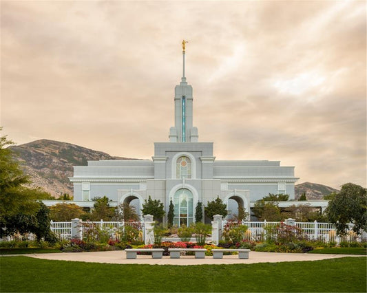 Mount Timpanogos Golden Morning Gallery Wrap