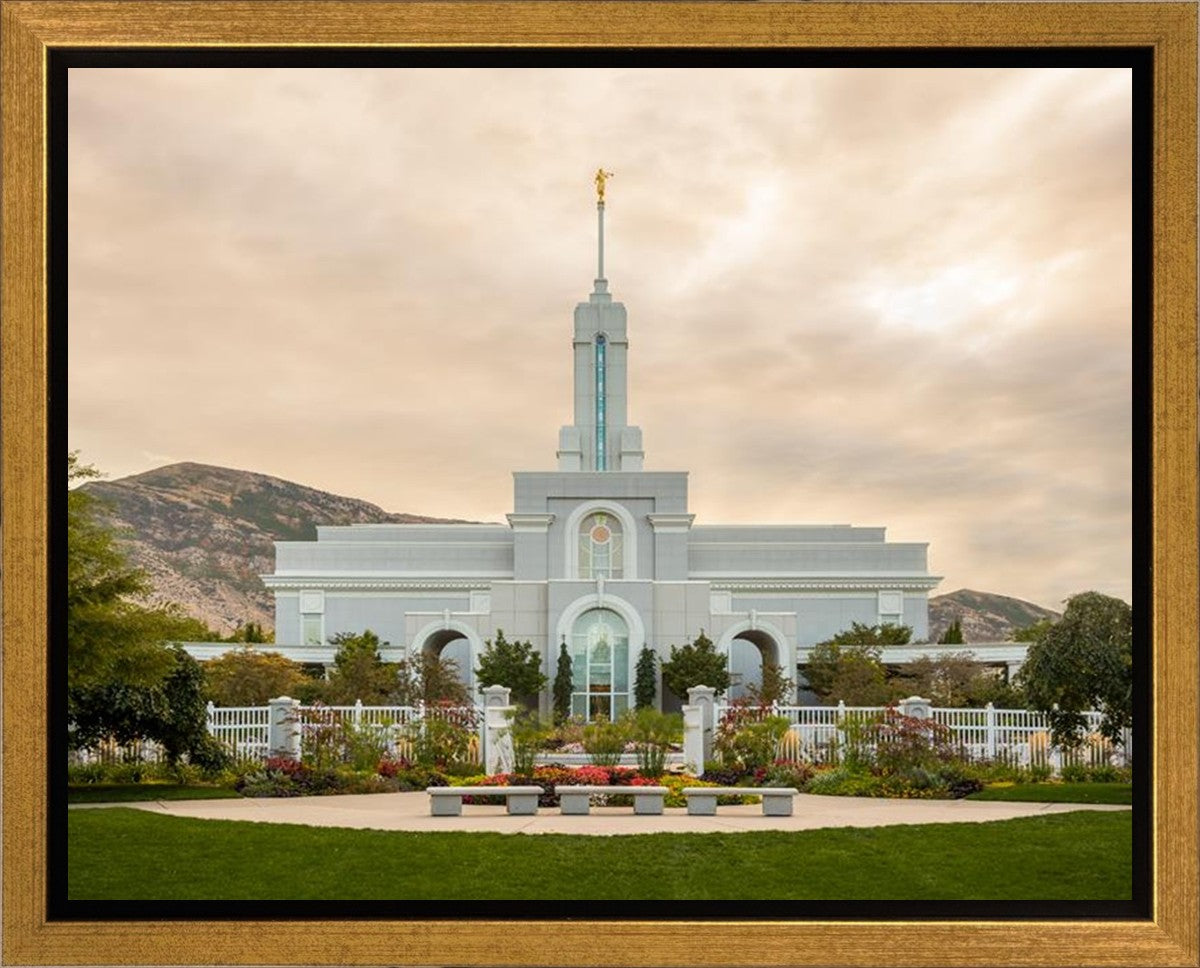 Mount Timpanogos Golden Morning Gallery Wrap
