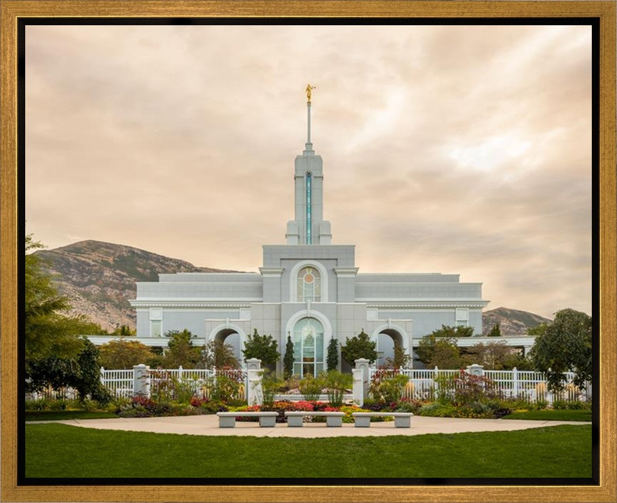Mount Timpanogos Golden Morning Gallery Wrap