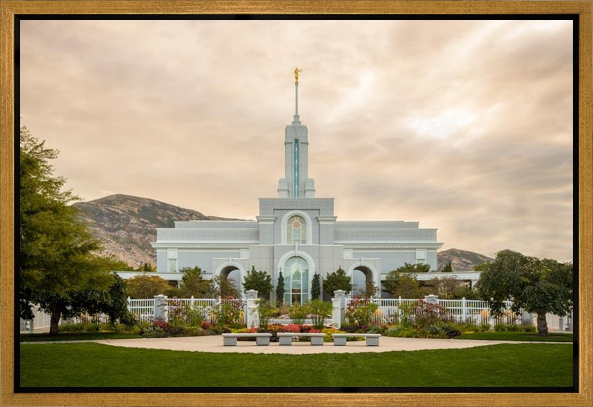 Mount Timpanogos Golden Morning Gallery Wrap