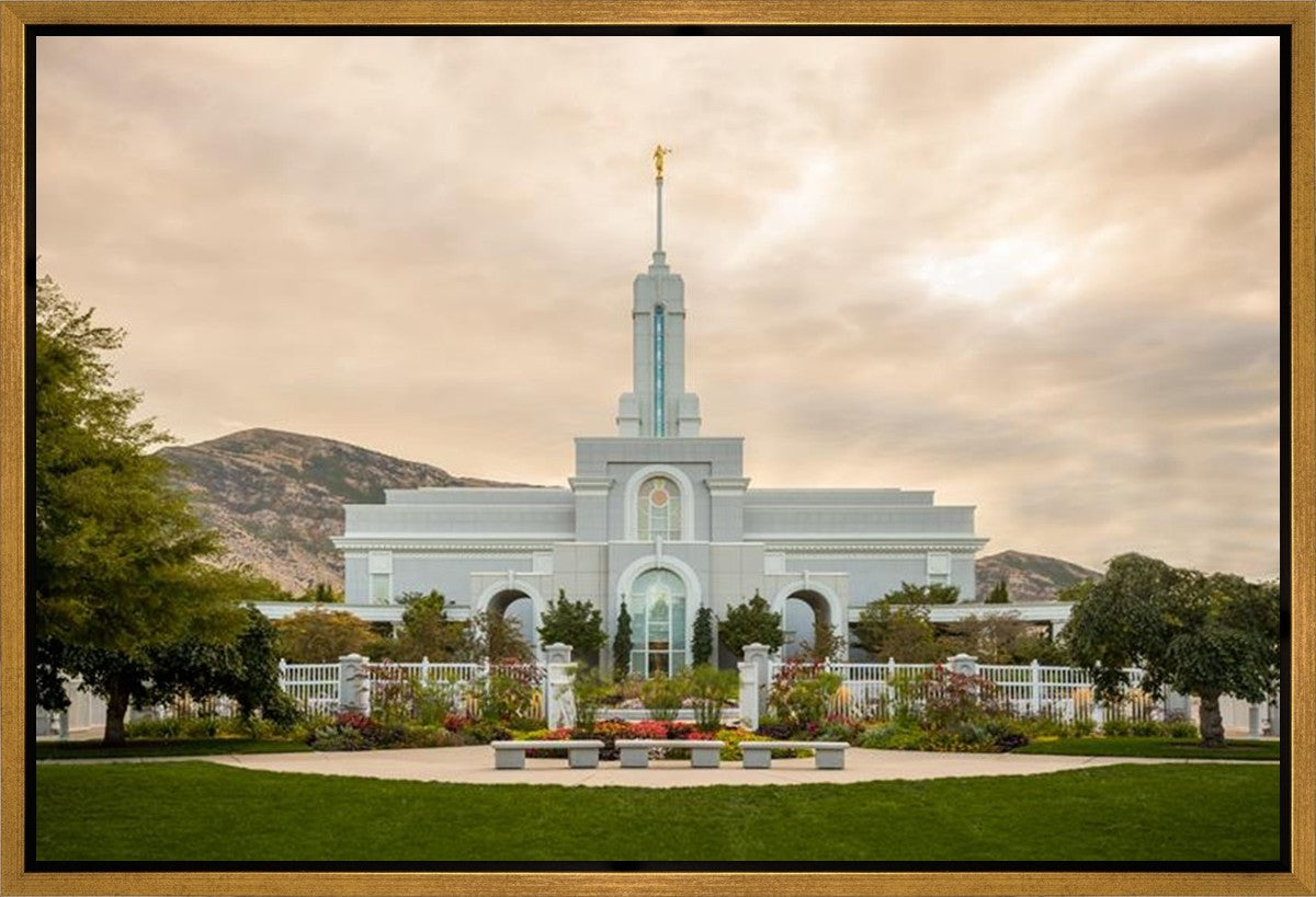 Mount Timpanogos Golden Morning Gallery Wrap