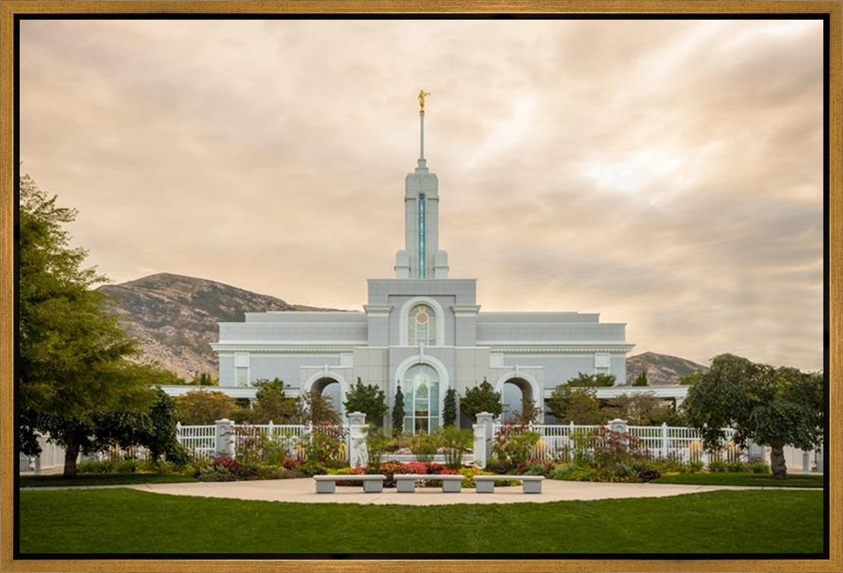 Mount Timpanogos Golden Morning Gallery Wrap