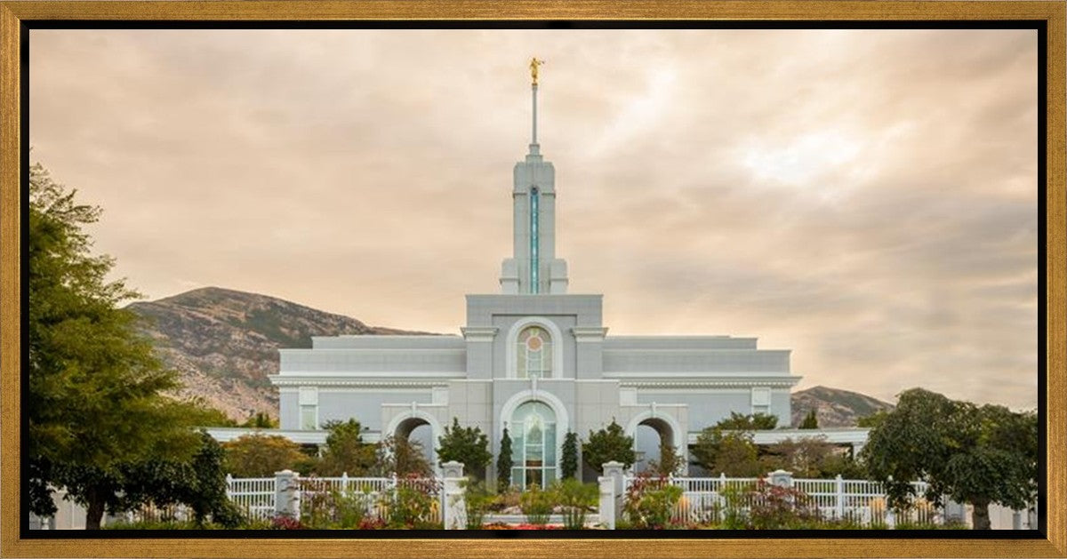 Mount Timpanogos Golden Morning Gallery Wrap