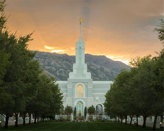 Mount Timpanogos Morning Glory Gallery Wrap
