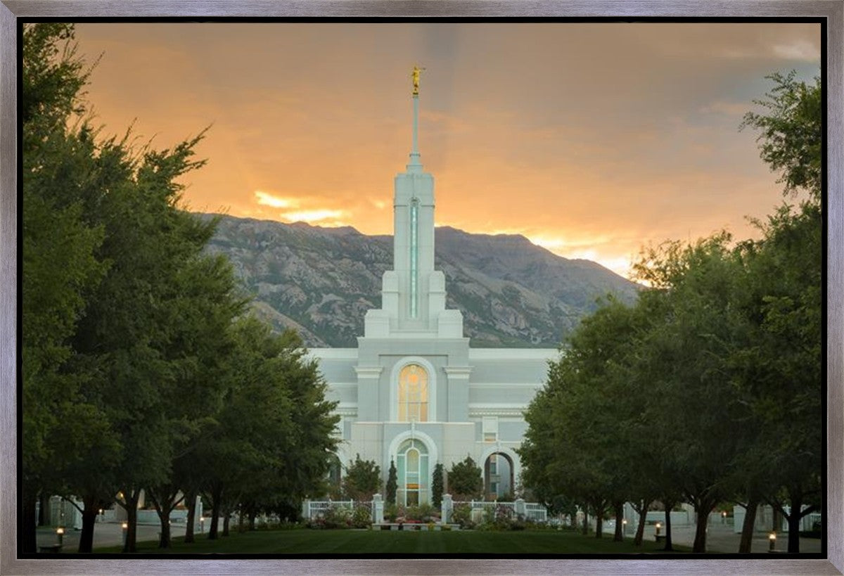Mount Timpanogos Morning Glory Gallery Wrap