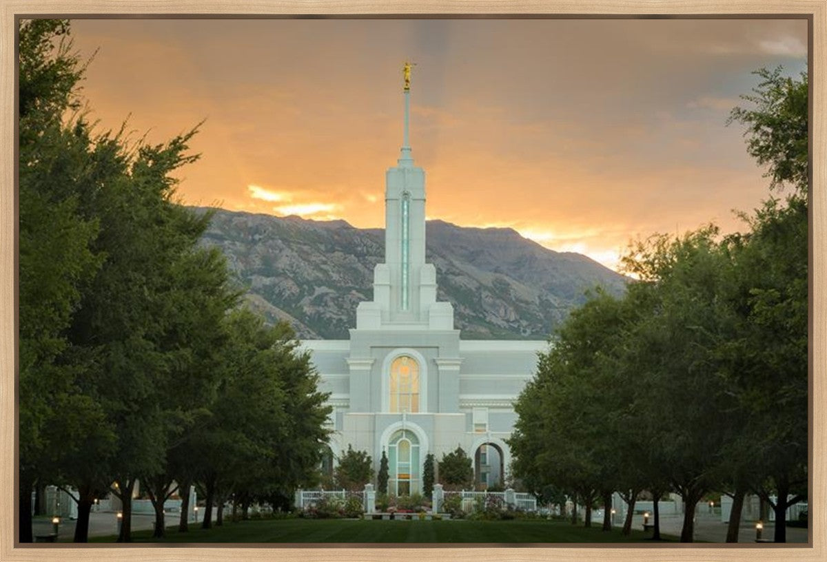 Mount Timpanogos Morning Glory Gallery Wrap