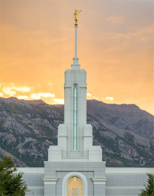 Mount Timpanogos Morning Glory Vertical Gallery Wrap