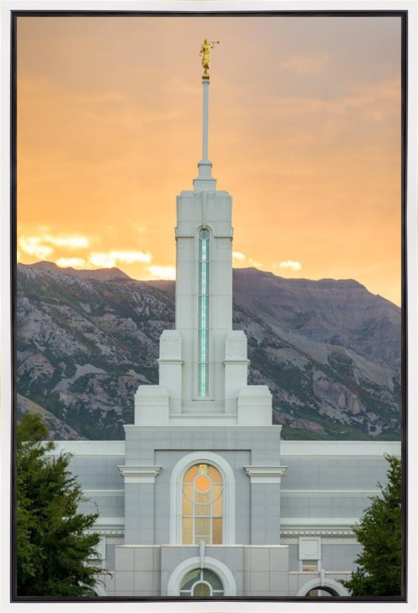 Mount Timpanogos Morning Glory Vertical Gallery Wrap