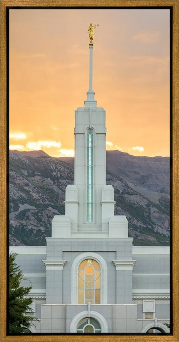 Mount Timpanogos Morning Glory Vertical Gallery Wrap