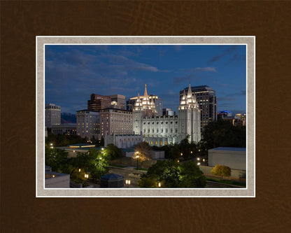 Salt Lake Temple Late Sunset