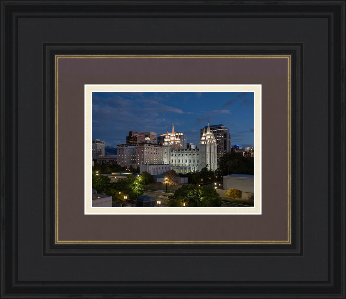 Salt Lake Temple Late Sunset