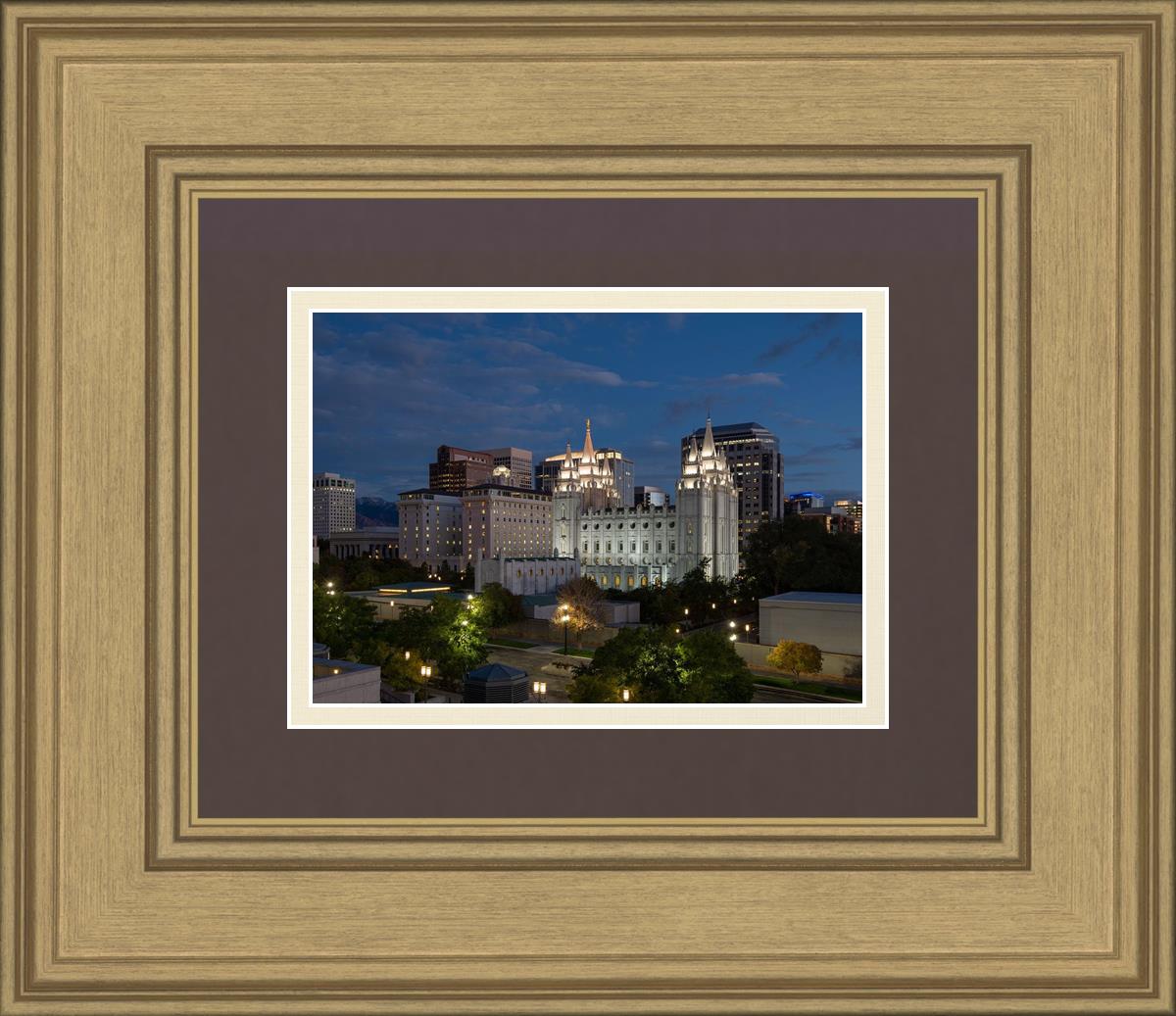 Salt Lake Temple Late Sunset