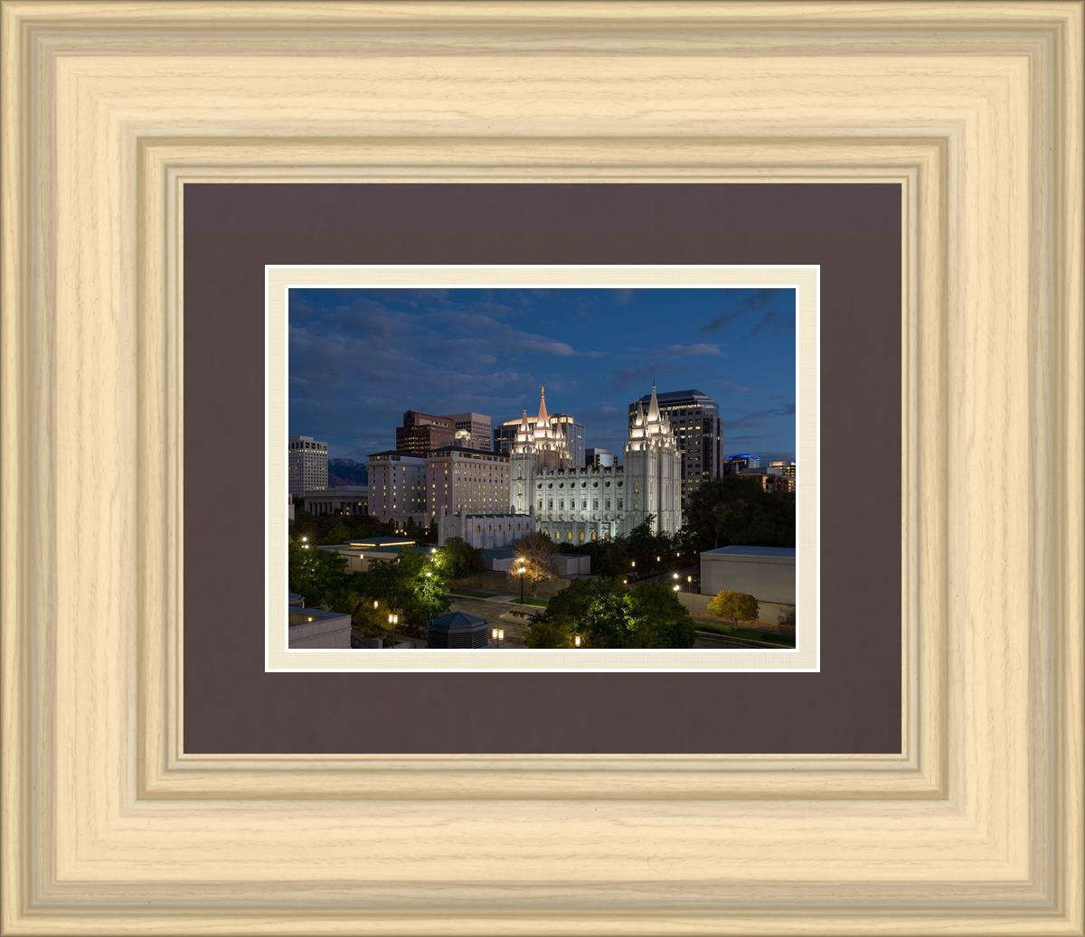 Salt Lake Temple Late Sunset